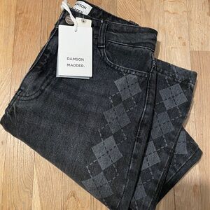 NWT Damson Madder Sinclair High-Rise Wide Jeans